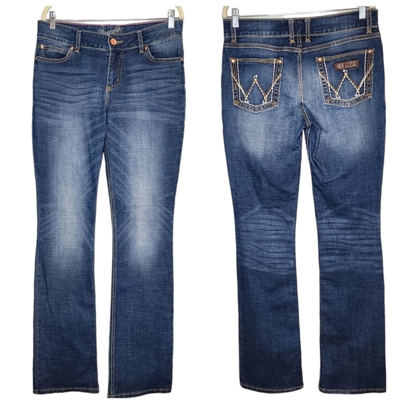 Wrangler bootcut jeans. Women's size 9 Tall (36" inseam). - Picture 1 of 16